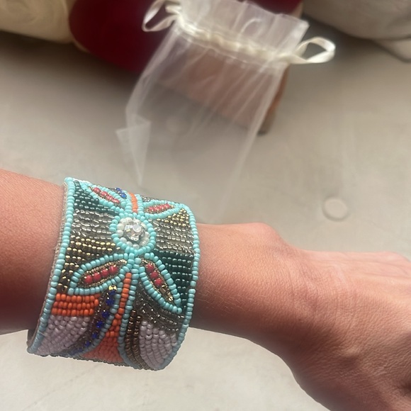 Beaded Cuff Bracelet - Picture 7 of 8